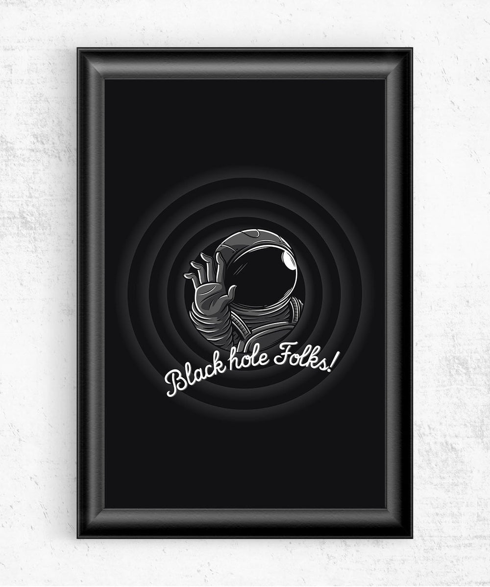Black Hole Folks Posters by Elia Colombo - Pixel Empire