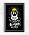 Make Mordor Great Again Posters by Barrett Biggers - Pixel Empire