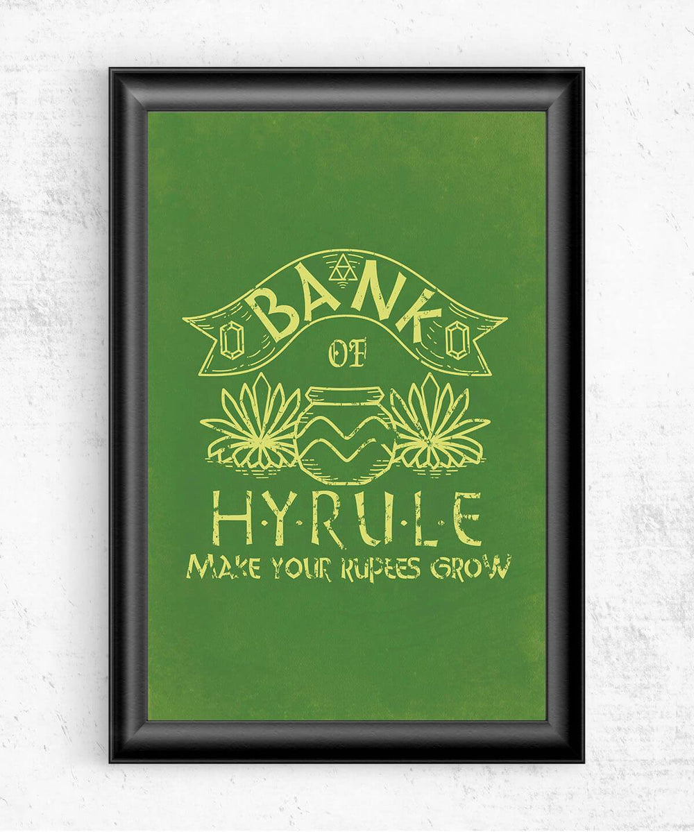 Bank of Hyrule Posters by Legendary Phoenix - Pixel Empire