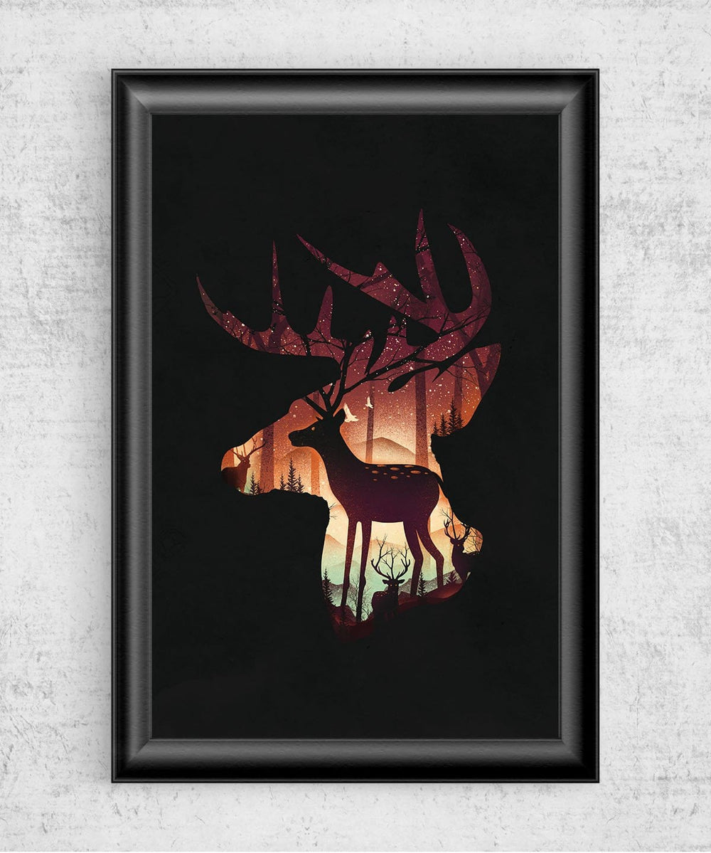 Deer Forest Posters by Dan Elijah Fajardo - Pixel Empire