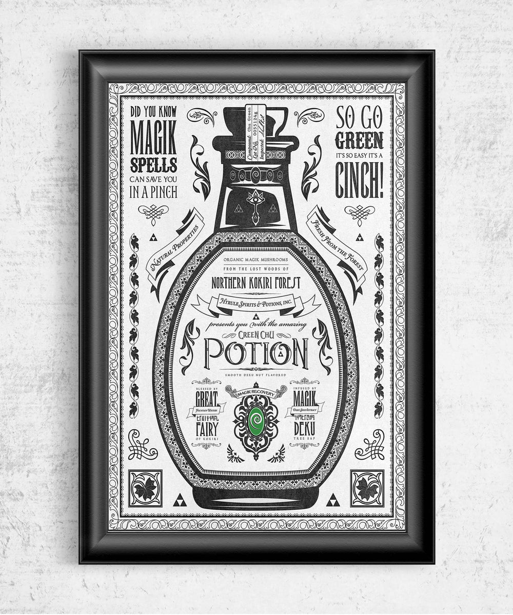 Green Potion Posters by Barrett Biggers - Pixel Empire
