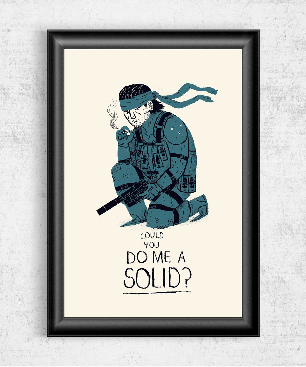 Do Me a Solid Posters by Louis Roskosch - Pixel Empire