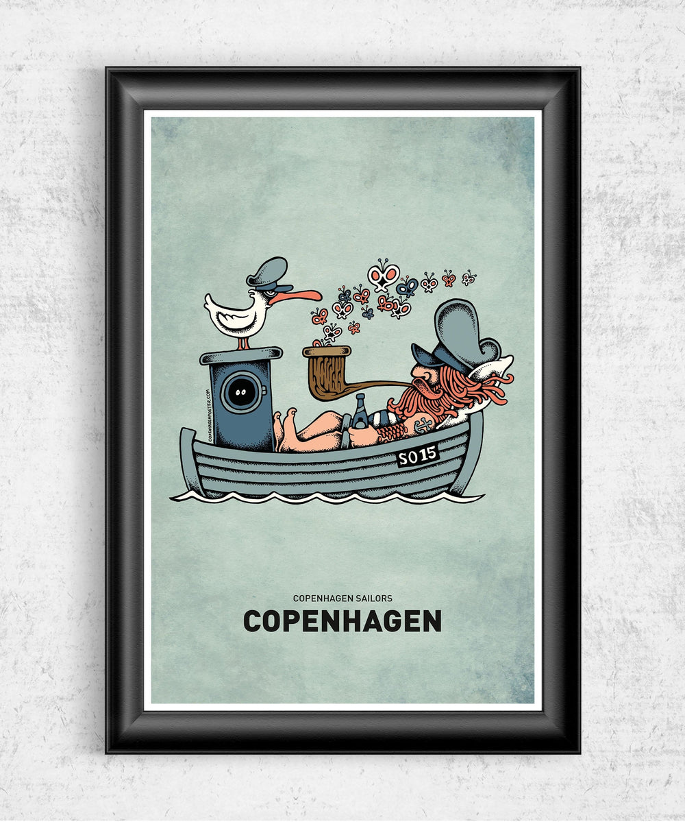 Butterfly Ship Posters by Copenhagen Poster - Pixel Empire
