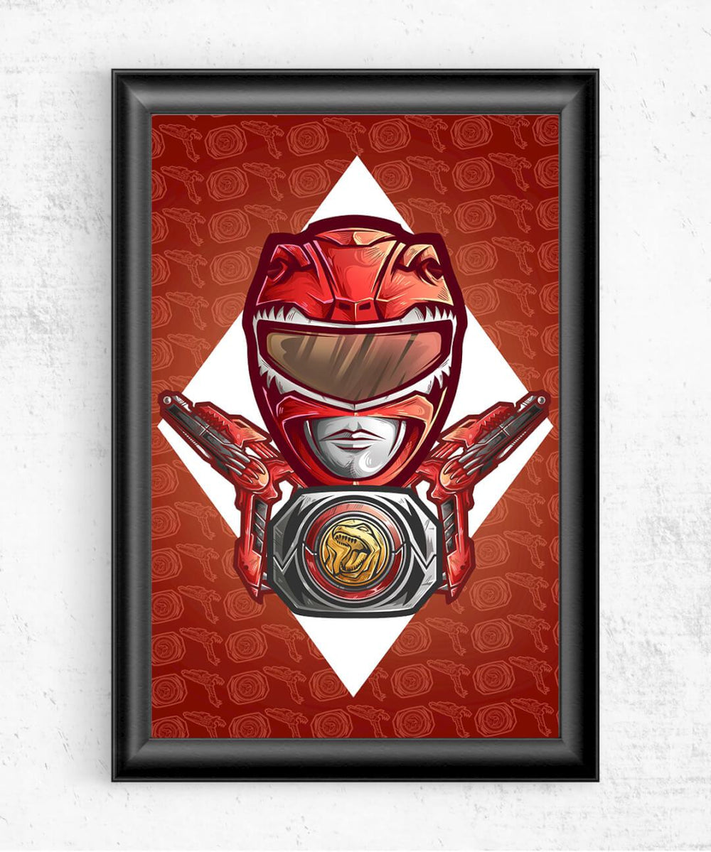 Red Ranger Posters by Juan Manuel Orozco - Pixel Empire