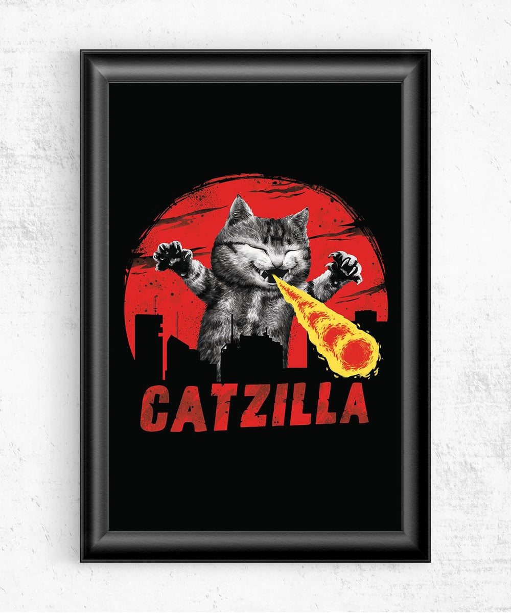 Catzilla Posters by Vincent Trinidad - Pixel Empire