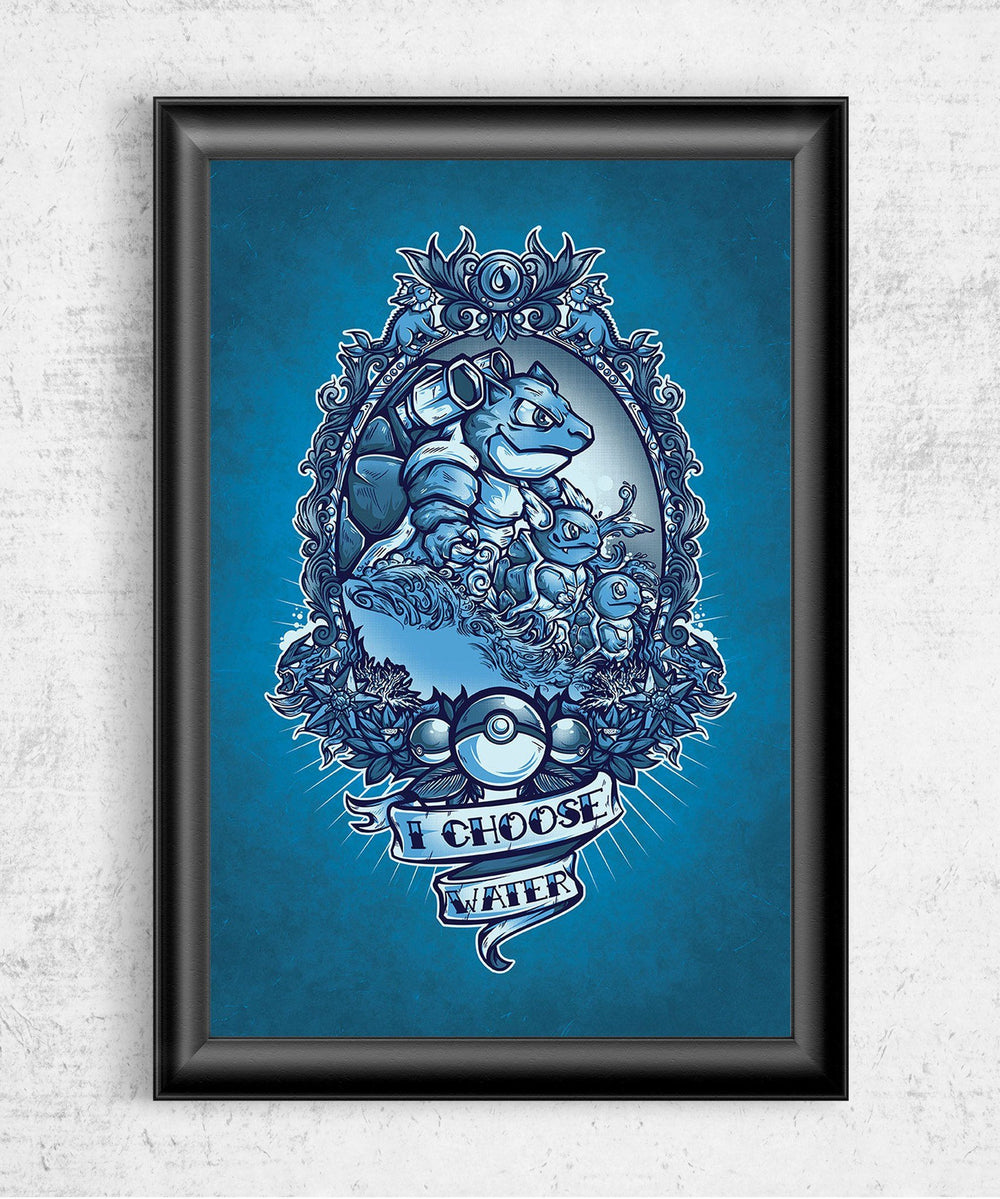 I Choose Water Posters by Juan Manuel Orozco - Pixel Empire