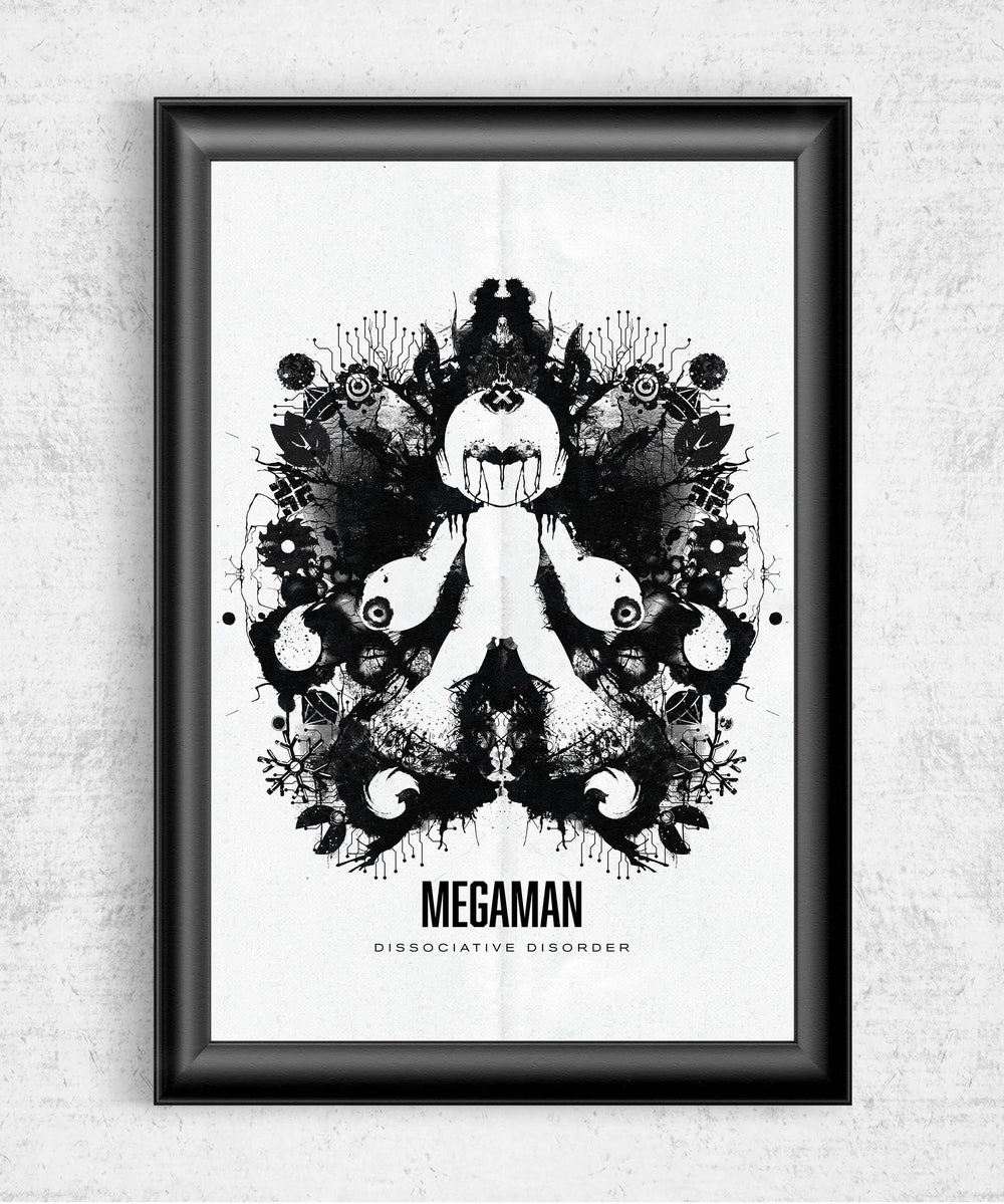 Megaman Inkblot Posters by Barrett Biggers - Pixel Empire