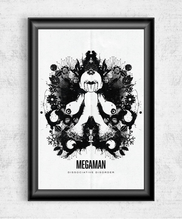 Megaman Inkblot Posters by Barrett Biggers - Pixel Empire
