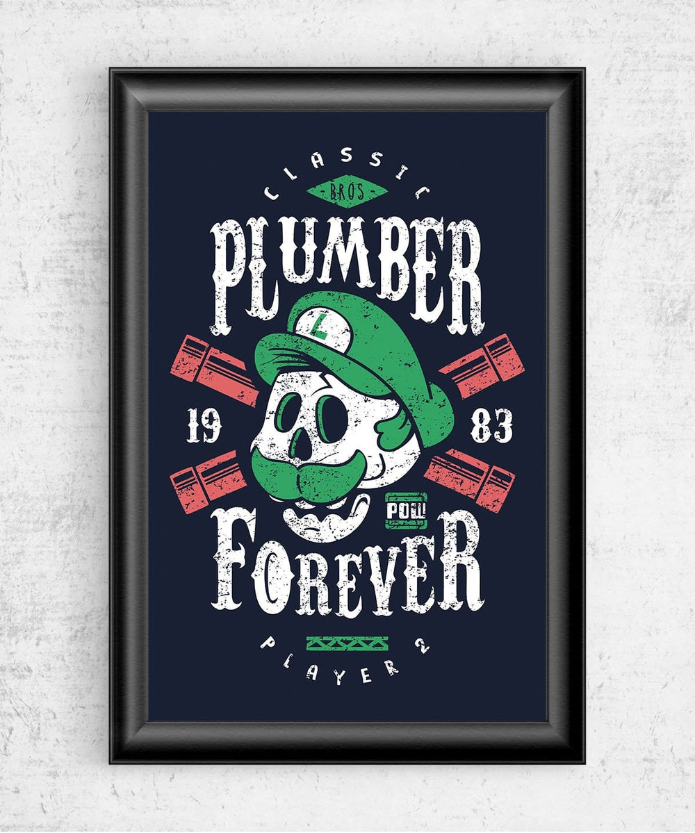 Plumber Player 2 Forever Posters by Olipop - Pixel Empire