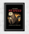 No Speed Posters by Louis Roskosch - Pixel Empire
