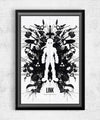 Link Inkblot Posters by Barrett Biggers - Pixel Empire