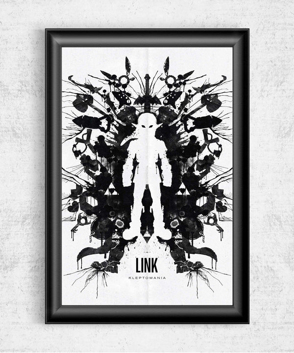 Link Inkblot Posters by Barrett Biggers - Pixel Empire