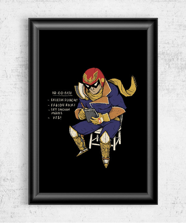 Falcon To Do List Posters by Louis Roskosch - Pixel Empire