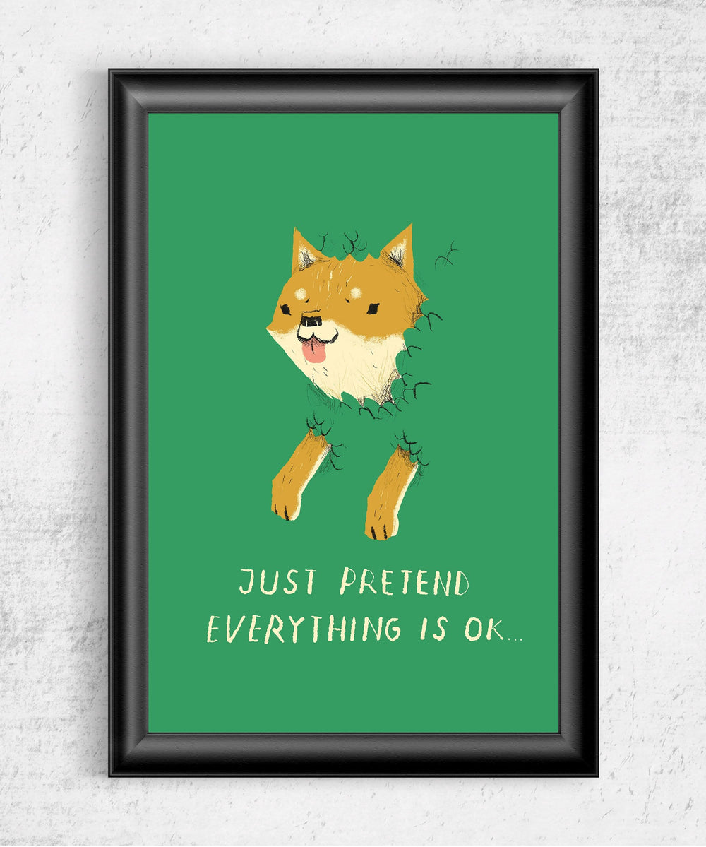 Bush Shiba Posters by Louis Roskosch - Pixel Empire