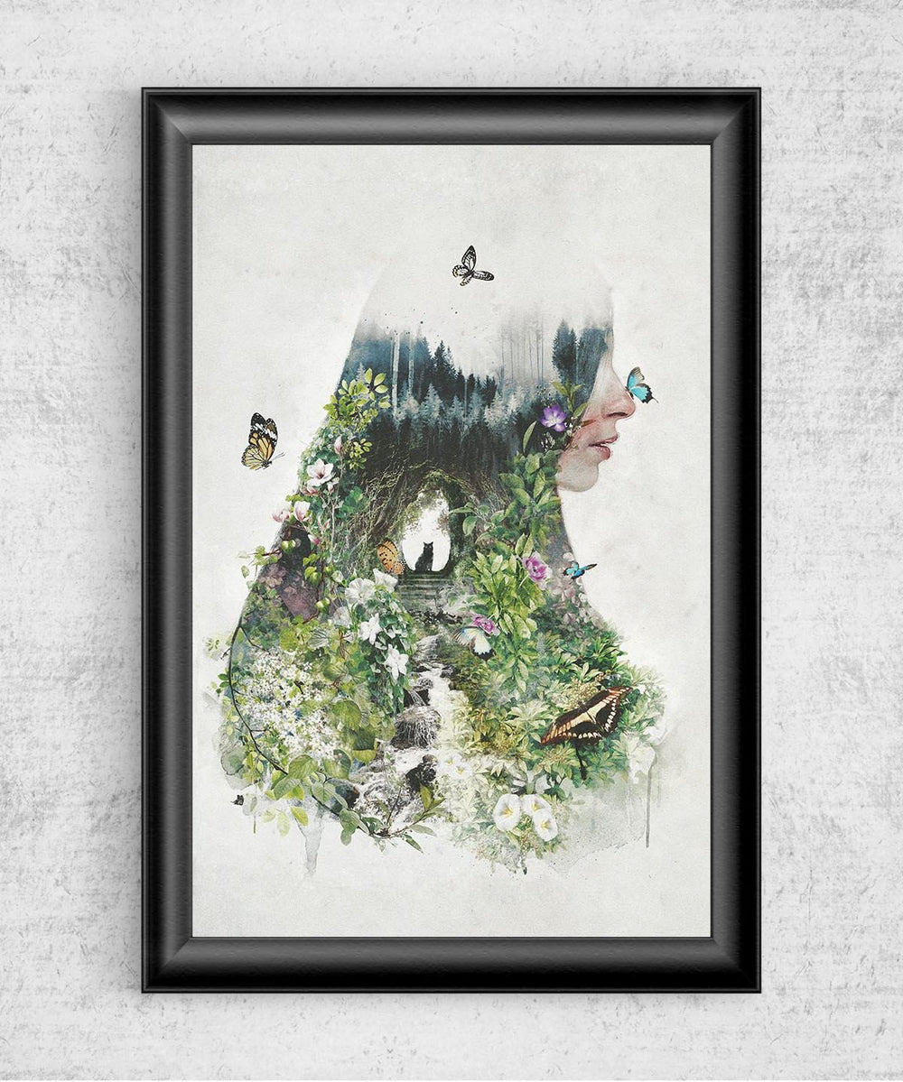 Cat in the Garden Posters by Barrett Biggers - Pixel Empire