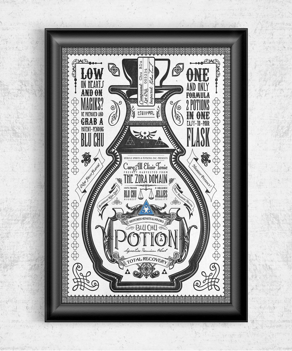 Blue Potion Posters by Barrett Biggers - Pixel Empire