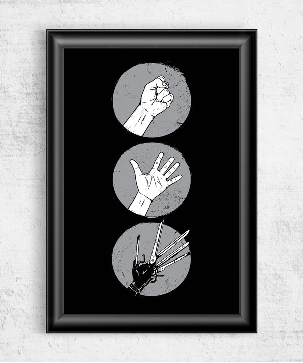 Rock Paper Scissors Posters by Grant Shepley - Pixel Empire