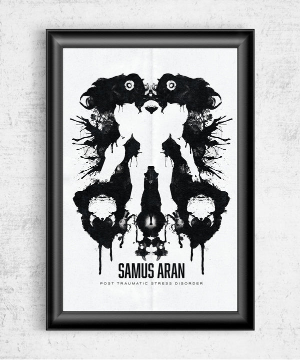 Samus Aran Inkblot Posters by Barrett Biggers - Pixel Empire