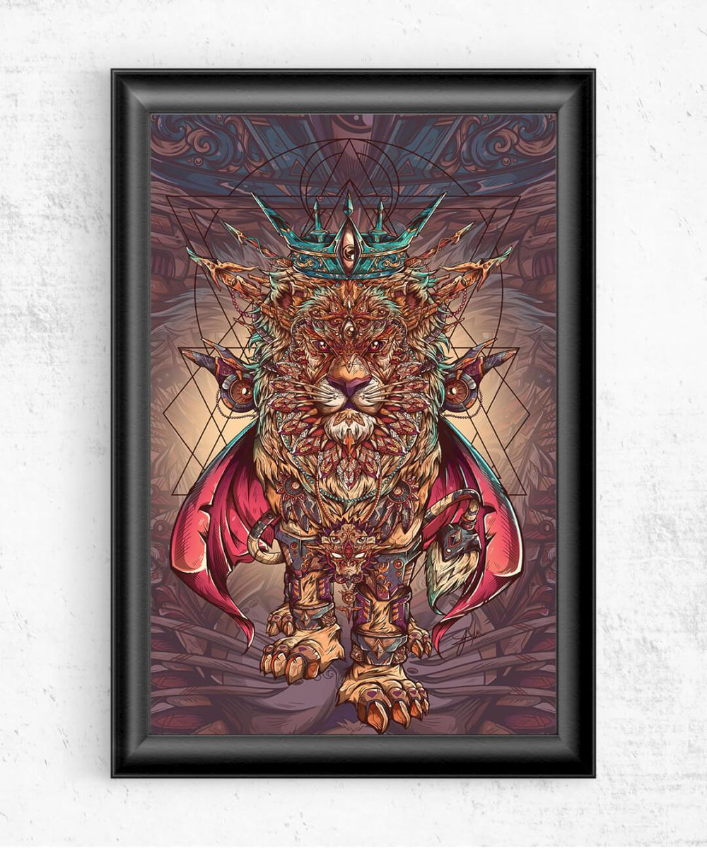 Lion of Dreams Posters by Juan Manuel Orozco - Pixel Empire