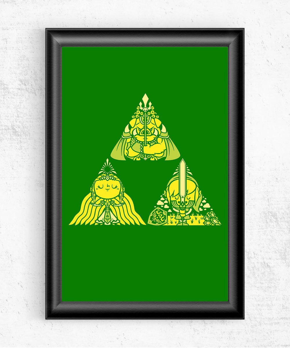 Triforce Posters by COD Designs - Pixel Empire