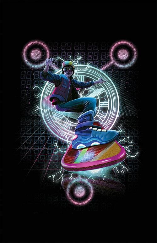 Hoverboard Takes Flight Posters by Dan Elijah Fajardo - Pixel Empire