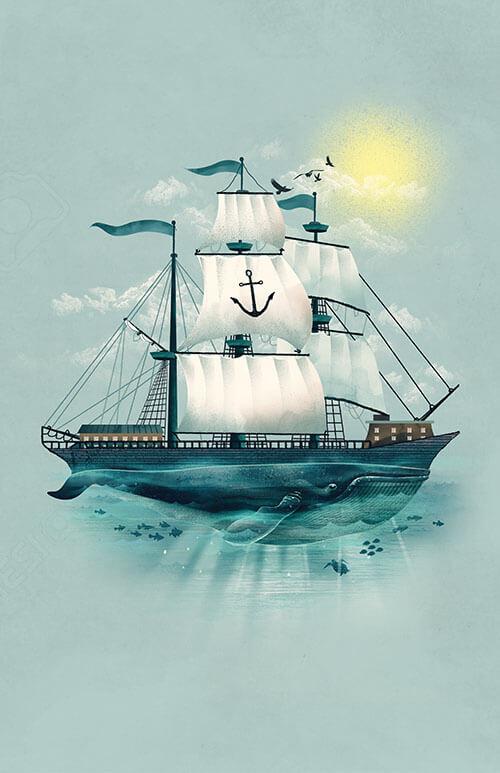 The Whaleship Posters by Dan Elijah Fajardo - Pixel Empire