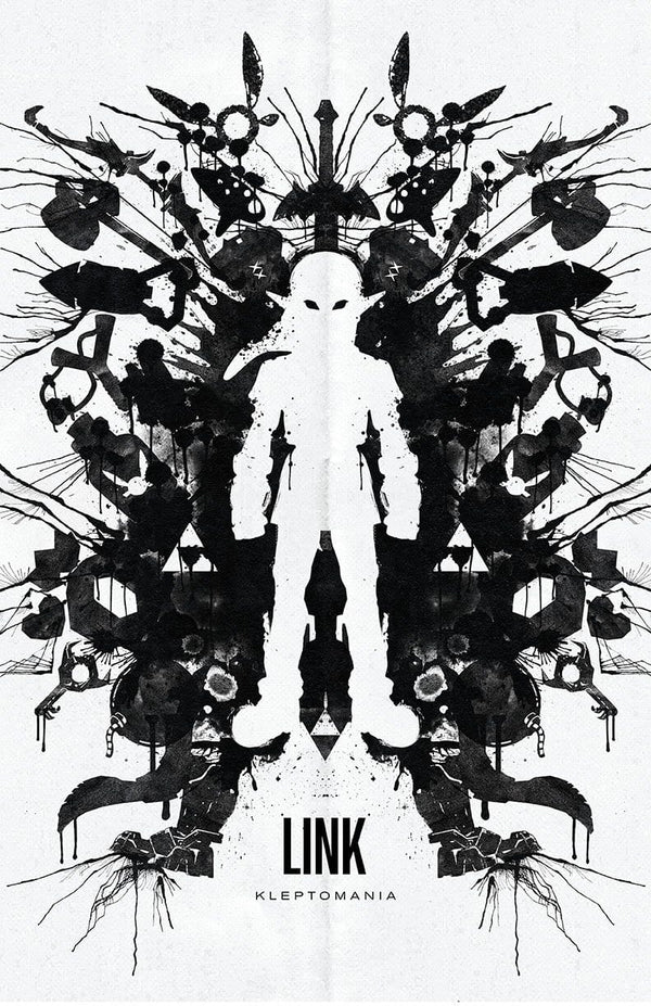 Link Inkblot Posters by Barrett Biggers - Pixel Empire