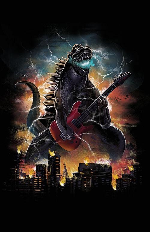 Guitarzilla Posters by Dan Elijah Fajardo - Pixel Empire