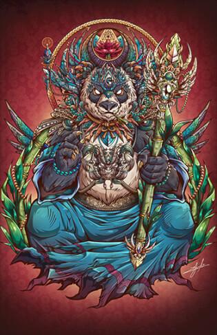 Panda of Woods Posters by Juan Manuel Orozco - Pixel Empire