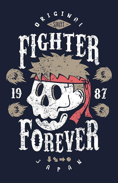 Fighter Ryu Forever Posters by Olipop - Pixel Empire