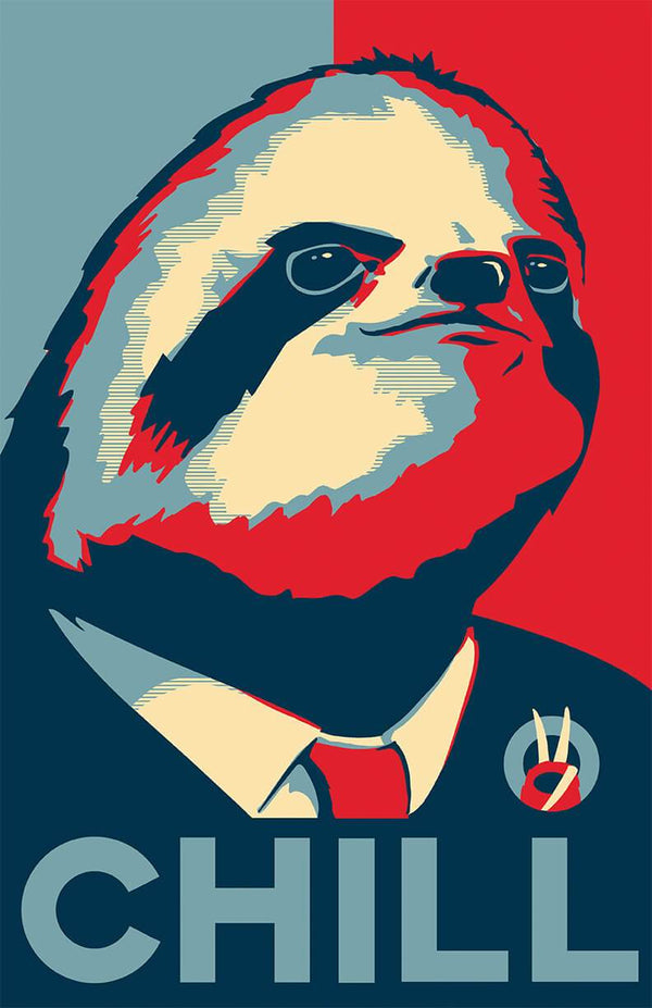 Sloth For President Posters by Grant Shepley - Pixel Empire