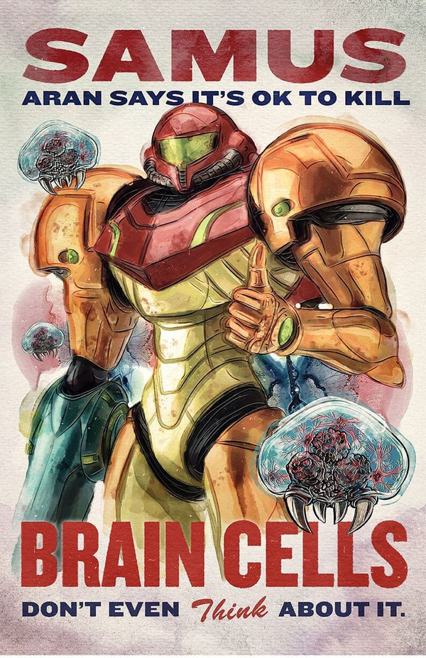 Metroid Propaganda Posters by Barrett Biggers - Pixel Empire