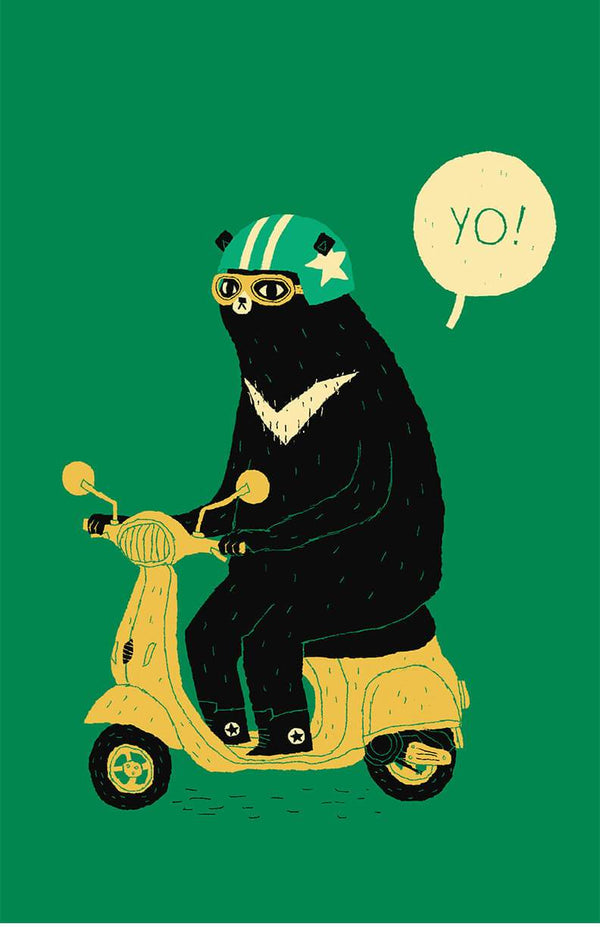 Scooter Bear Posters by Louis Roskosch - Pixel Empire