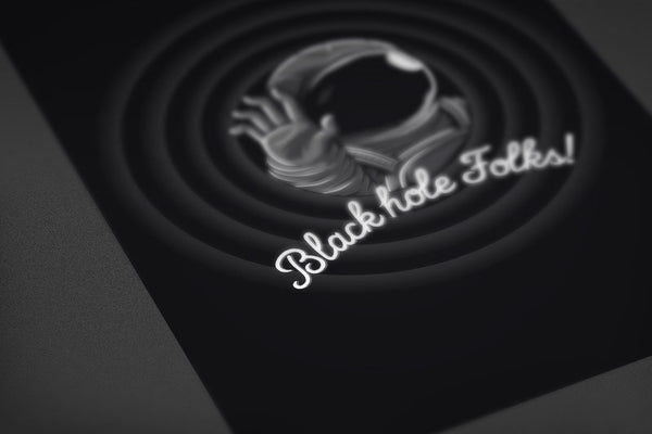 Black Hole Folks Posters by Elia Colombo - Pixel Empire