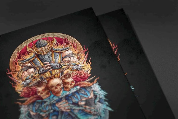 Fire vs Ice Posters by Juan Manuel Orozco - Pixel Empire