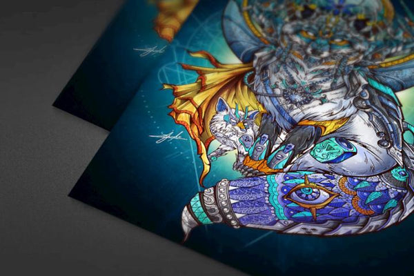 The Blue Fox of Life Posters by Juan Manuel Orozco - Pixel Empire
