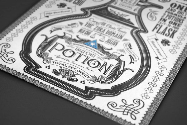 Blue Potion Posters by Barrett Biggers - Pixel Empire