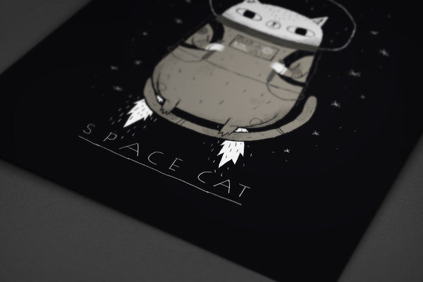 Space Cat Posters by Louis Roskosch - Pixel Empire