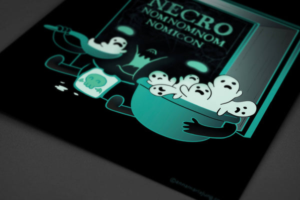 Necro Nomnomnomicon Posters by Anna-Maria Jung - Pixel Empire