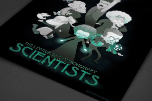 League of Extraordinary Scientist Posters by Anna-Maria Jung - Pixel Empire