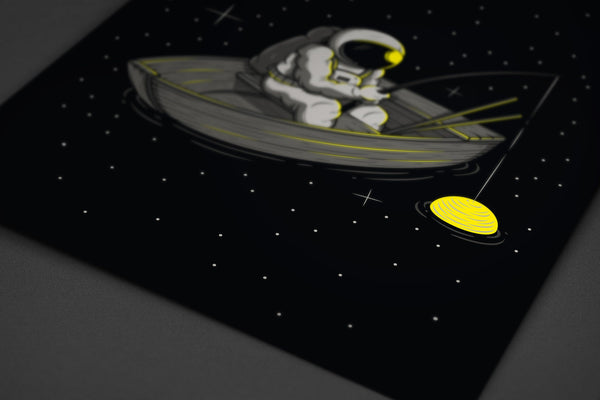 Lonely Fishing Posters by Elia Colombo - Pixel Empire