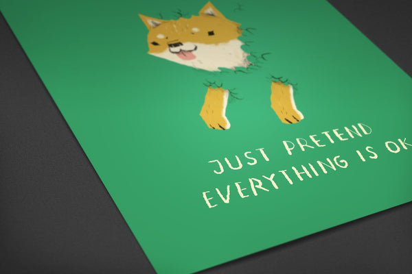 Bush Shiba Posters by Louis Roskosch - Pixel Empire