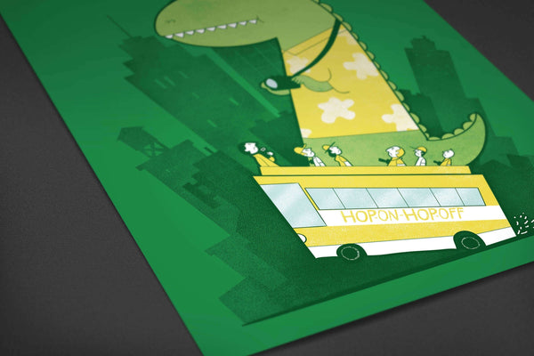 Hop On Hop Off Posters by Anna-Maria Jung - Pixel Empire
