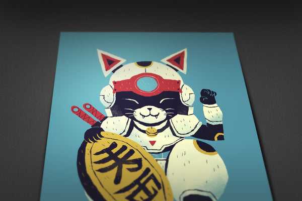 Lucky Pizza Cat Posters by Louis Roskosch - Pixel Empire