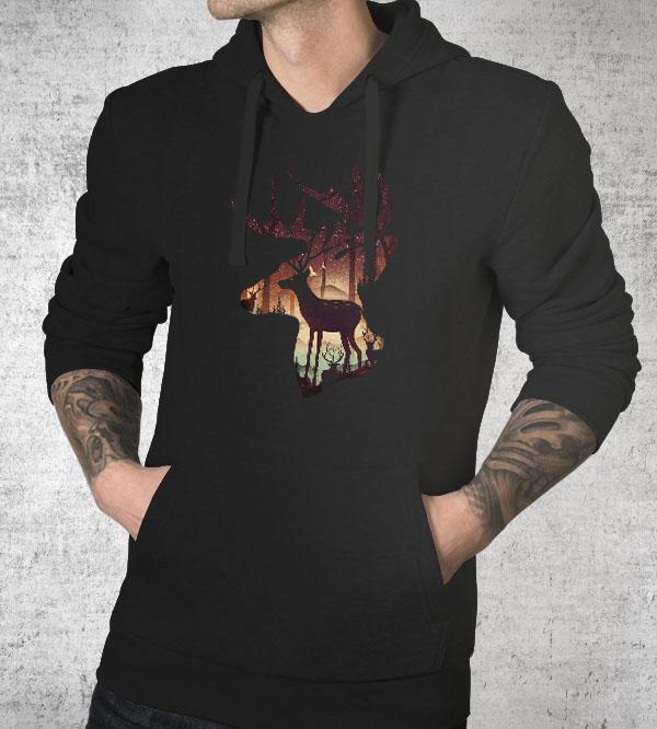 Deer Forest Hoodies by Dan Elijah Fajardo - Pixel Empire