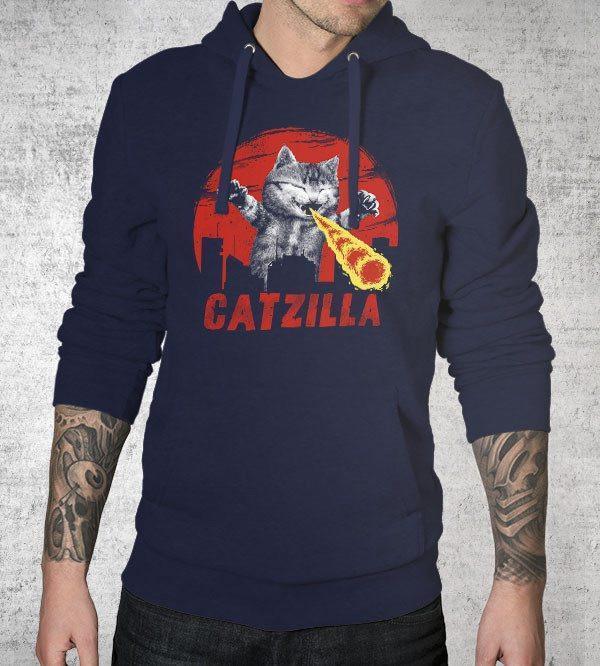 Catzilla Hoodies by Vincent Trinidad - Pixel Empire