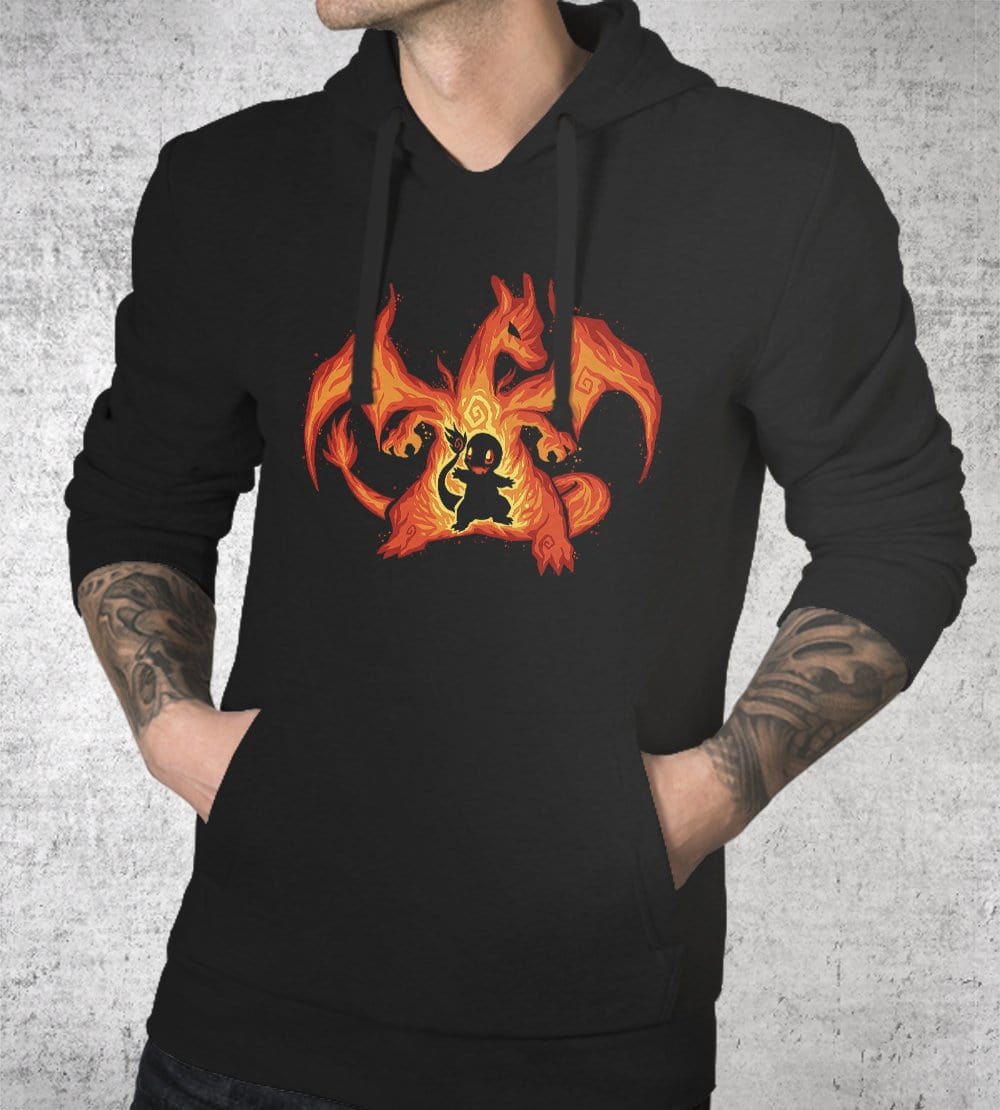 The Fire Dragon Within Hoodies by Techranova - Pixel Empire