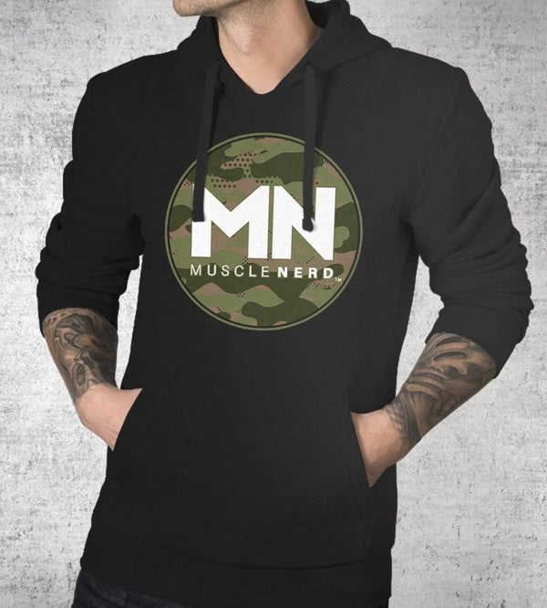 Camo Muscle Nerd Hoodies by Muscle Nerd - Pixel Empire