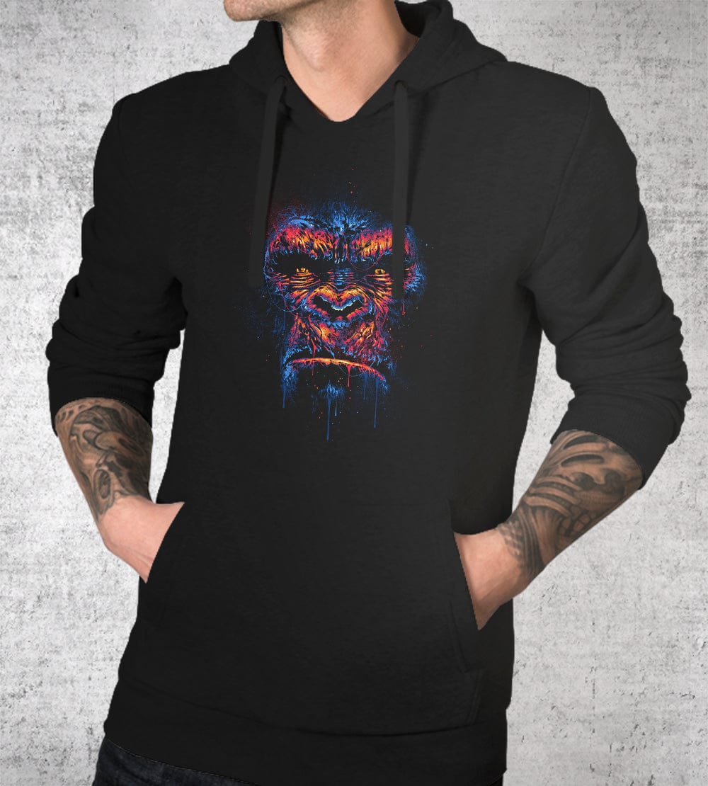Colorful King Hoodies by Glitchy Gorilla - Pixel Empire