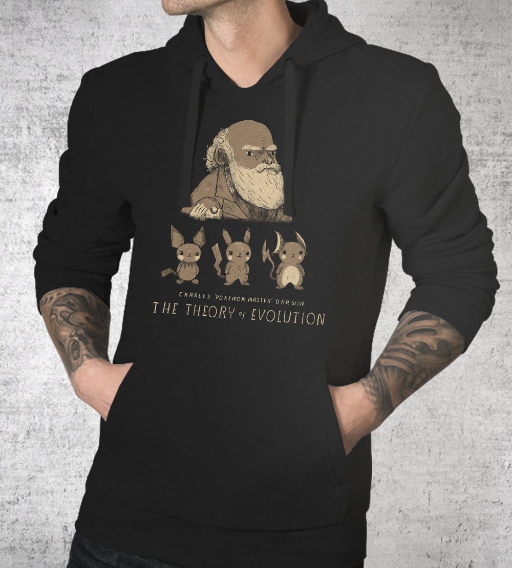 Darwin's Theory Of Poke Evolution Hoodies by Louis Roskosch - Pixel Empire